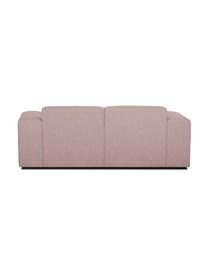 Sofa Melva (2-Sitzer) in Rosa, Bezug: Polyester Der hochwertige, Gestell: Massives Kiefernholz, Spa, Füße: Kiefernholz Die Füße befi, Webstoff Rosa, B 200 x T 101 cm