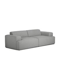 Sofa Melva (3-Sitzer) in Grau, Bezug: Polyester Der hochwertige, Gestell: Massives Kiefernholz, Spa, Webstoff Grau, B 240 x T 101 cm