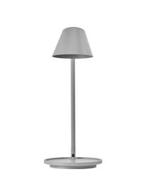 Dimmbare LED-Schreibtischlampe Stay, Lampenschirm: Aluminium, Lampenfuß: Aluminium, Kunststoff, Grau, Ø 20 x H 45 cm