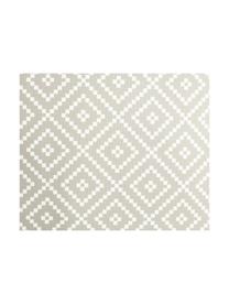 Cuscino da esterno grigio chiaro/bianco Little Diamond, Rivestimento: poliestere, Grigio chiaro, bianco, Larg. 47 x Lung. 47 cm