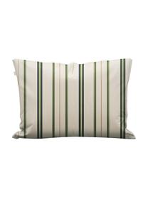 Parure de lit satin de coton Merly, Vert, beige