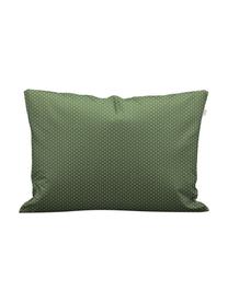 Parure de lit satin de coton Merly, Vert, beige