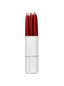 Velas cónicas Loka, 10 uds., Cera, Color vino, Ø 1 x Al 21 cm