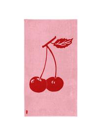 Strandlaken Cherry, Fluweel (katoen)
middelzware stofkwaliteit, 420 g/m², Roze, rood, 100 x 180 cm