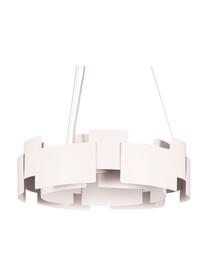 Lampada a sospensione a LED color bianco Torino, Paralume: acrilico, metallo rivesti, Baldacchino: metallo rivestito, Bianco trasparente, Ø 46 x Alt. 50 cm