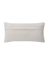 Housse de coussin rectangulaire Relax, 100 % coton, certifié GRS, Bleu, blanc crème, larg. 30 x long. 60 cm