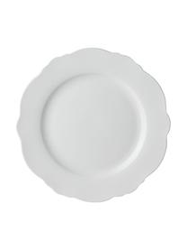 Platos postre Muschel Loft, 4 uds., Porcelana, Blanco, Ø 21 x Al 2 cm