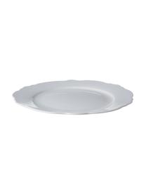 Platos postre Muschel Loft, 4 uds., Porcelana, Blanco, Ø 21 x Al 2 cm