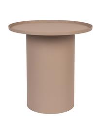 Okrągły stolik pomocniczy z metalu Sverre, Metal malowany proszkowo, Brudny różowy, matowy, Ø 46 x W 45 cm