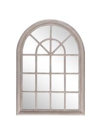 Espejo de pared Window, Madera de Paulownia, espejo de cristal, Beige, An 74 x Al 104 cm