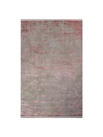 Trblietavý vintage koberec  so strapcami Cordoba, Sivá, tóny ružovej