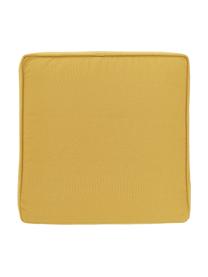 Cojín para silla alto de algodón Zoey, Funda: 100% algodón, Amarillo, An 40 x L 40 cm