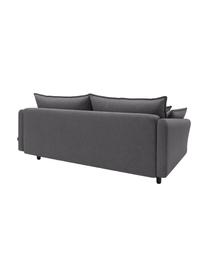 Sofa z funkcja spania i miejscem do przechowywania Mia (3-osobowa), Tapicerka: kaszmir, Nogi: drewno bukowe, Ciemny szary, S 228 x G 102 cm