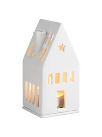 Maison lumineuse en porcelaine Living, haut. 13 cm, Porcelaine, Blanc, larg. 6 x haut. 13 cm