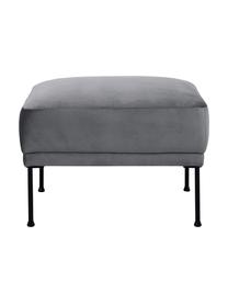 Sofa-Hocker Fluente aus Samt, Bezug: Samt (Hochwertiger Polyes, Gestell: Massives Kiefernholz, FSC, Samt Dunkelgrau, B 62 x T 50 cm