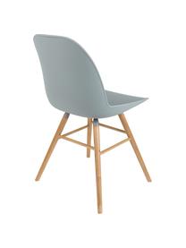 Sedia Albert Kuip, Seduta: 100% polipropilene, Piedini: legno di frassino, Grigio-blu, Larg. 49 x Prof. 55 cm