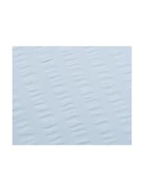 Seersucker dekbedovertrek Illusion, Katoen, Lichtblauw, 140 x 220 cm