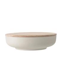 Contenitore Java, Coperchio: legno di caucciù, Bianco, beige, Ø 26 x Alt. 8 cm