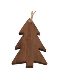 Kerstboomhanger set Emmelie, 6 stuks, Grenenhoutkleurig, Bruintinten, B 12 cm x H 12 cm