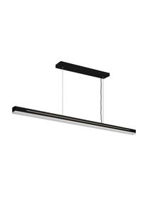 Grosse LED-Pendelleuchte Skylar in Schwarz, Lampenschirm: Aluminium, beschichtet, Baldachin: Aluminium, beschichtet, Schwarz, 115 x 4 cm