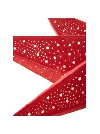 Fluwelen kerstster Orby in rood, Papier, fluweel, Rood, Ø 75 cm