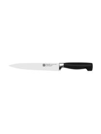 Set coltelli con ceppo autoaffilante in legno di frassino Four Star 7 pz, Manico: plastica, Marrone scuro, argentato, nero, Set in varie misure