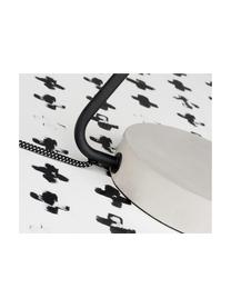 Lámpara de escritorio grande de cemento Madrid, Pantalla: metal recubierto, Estructura: metal recubierto, Cable: cubierto en tela, Negro, cemento, An 22 x Al 57 cm