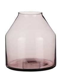 Mały wazon ze szkła Farah, Szkło, Purpurowy, transparentny, Ø 15 x W 15 cm