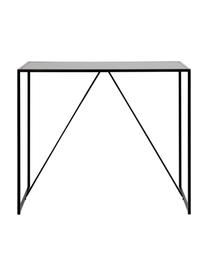 Mesa alta Seaford, Metal, melamina, madera de fresno, Negro, An 120 x F 60 cm