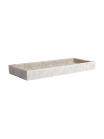 Vassoio decorativo in marmo Collin, Marmo, Marmo beige, Larg. 30 x Prof. 12 cm