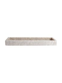 Vassoio decorativo in marmo Collin, Marmo, Marmo beige, Larg. 30 x Prof. 12 cm