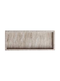 Deko-Tablett Collin aus Marmor, Marmor, Beige, marmoriert, B 30 x T 12 cm