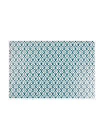 Set 6 tovagliette americane Bali Leaf, Materiale sintetico PVC, Blu, bianco, Larg. 30 x Lung. 45 cm