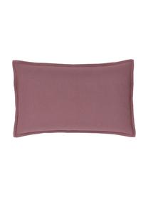 Housse de coussin en coton couleur baie Mads, 100 % coton, Baie, larg. 30 x long. 50 cm