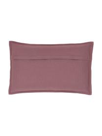 Housse de coussin en coton couleur baie Mads, 100 % coton, Baie, larg. 30 x long. 50 cm