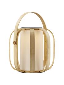 Lanterne solaire en bambou Bob To-Go, Beige, blanc opalescent, Ø 32 x haut. 30 cm