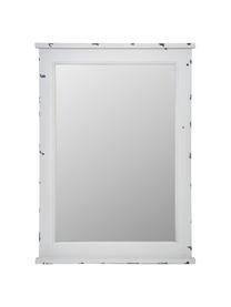 Espejo de pared de madera Bill, Espejo: cristal, Blanco, An 50 x Al 70 cm