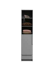 Armoire modulaire grise Pure, Bois de pin, enduit, Gris, larg. 48 x haut. 215 cm