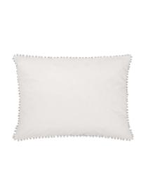 Funda de almohada de algodón percal Bommy, Gris claro, An 50 x L 70 cm