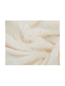 Kunstfell-Plaid Alva, Vorderseite: 100% Polyester (Kunstfell, Rückseite: 100% Polyester (Fleece), Hellbeige, Creme, 150 x 200 cm