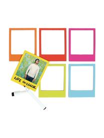 Bilderrahmen-Set Rainbow, 6-tlg., Vorderseite: PVC, Rückseite: Magnet, Mehrfarbig, 6 x 9 cm