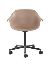 Bürodrehstuhl Warrington in Beige, Sitzfläche: Polypropylen, Gestell: Aluminium, Beige, Schwarz, B 57 x T 63 cm