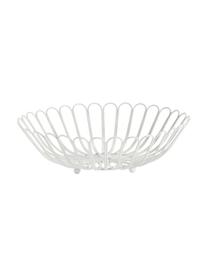 Cestino pane rotondo bianco Terli, Metallo rivestito, Bianco, Ø 32 x Alt. 9 cm