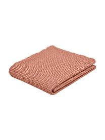 Narzuta ze strukturalną powierzchnią Vigo, 100% bawełna, Jasny blady różowy, 220 x 240 cm (do łóżek od 180 x 200)