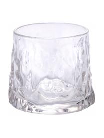 Sada sklenic na koktejly se strukturálním vzorem Vintage, 6 dílů, Sklo, Transparentní, Ø 8 x V 8 cm, 174 ml