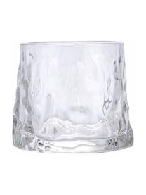 Cocktailglazen Vintage met structuurpatroon, set van 6, Glas, Transparant, Ø 8 x H 8 cm, 174 ml