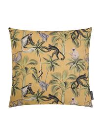 Housse de coussin réversible imprimé tropical Backwoods, Jaune moutarde, multicolore