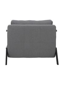 Sillón cama Edward, plegable, Tapizado: 100% poliéster Alta resis, Tejido gris oscuro, An 96 x F 98 cm