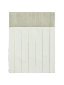 Baumwoll-Geschirrtücher Lines mit silber- und goldfarbenen Linien, 4er-Set, 100% Baumwolle, Lurexfaden, Beige, Creme, 50 x 70 cm