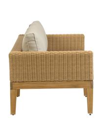 Garten-Loungesofa Giana (3-Sitzer), Braun, B 193 x T 80 cm